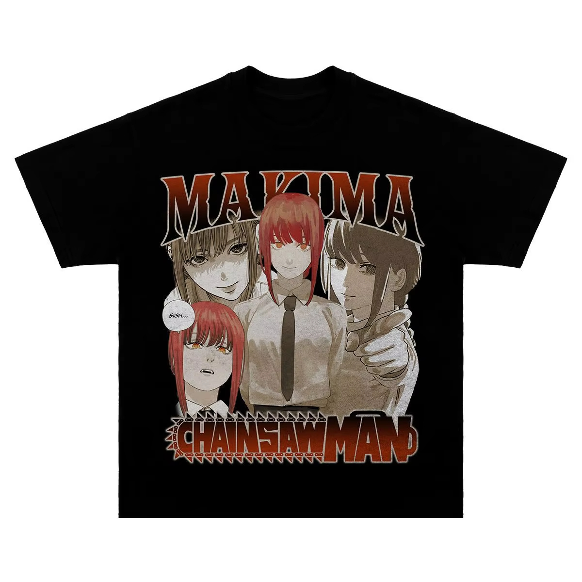 Anime Merchandise T Shirt - 2025 일본 스타일 콜라보레이션 체인소 맨