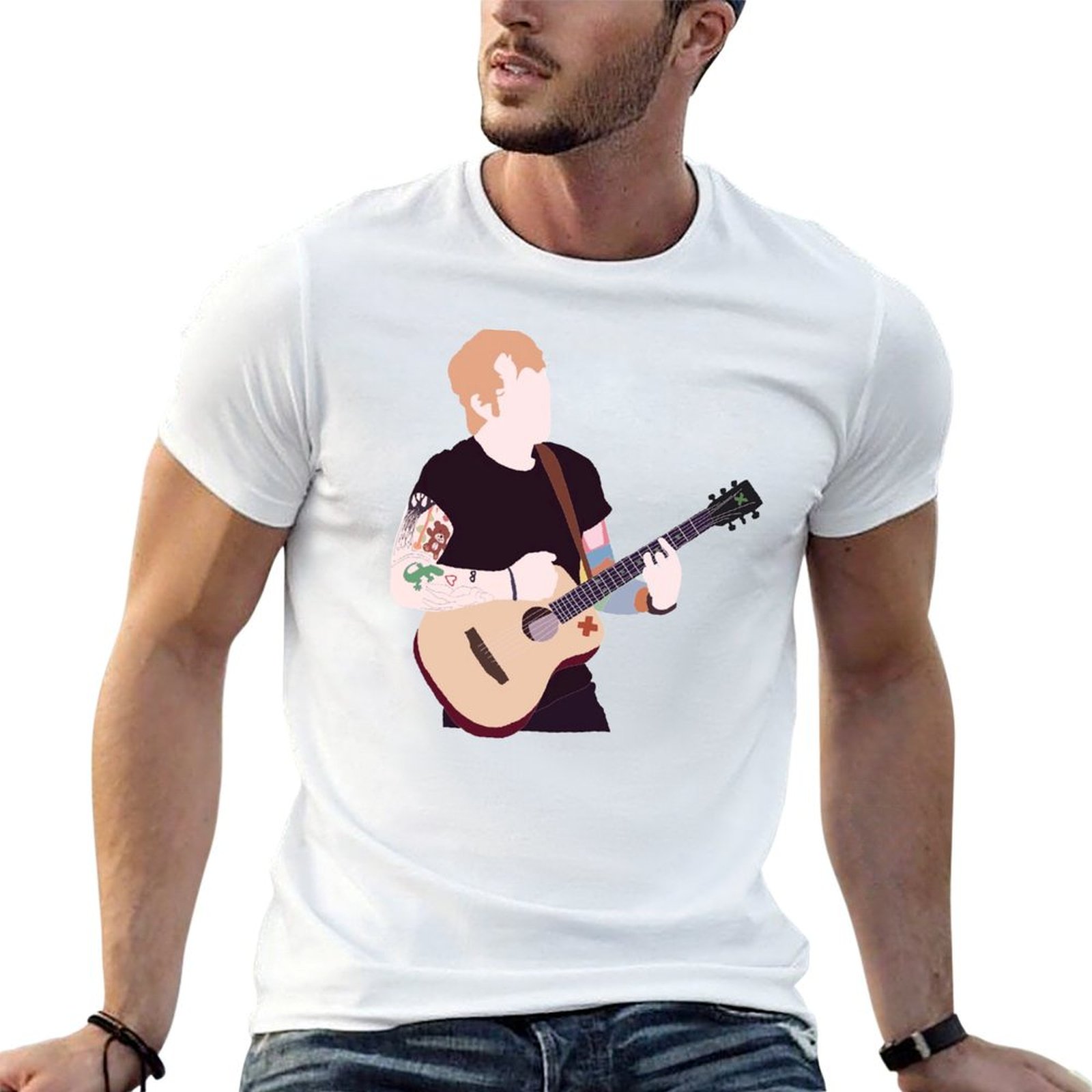 Anime Merchandise T Shirt - 에드 시리안의 공식 상품 티셔츠 면