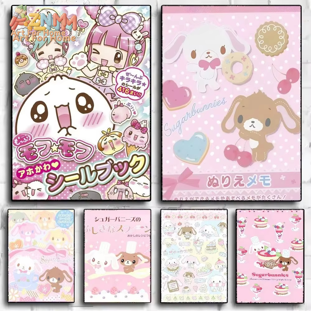 Anime Merchandise Posters - 1pc AZMN Sugarbunnies Anime Kawaii 포스터