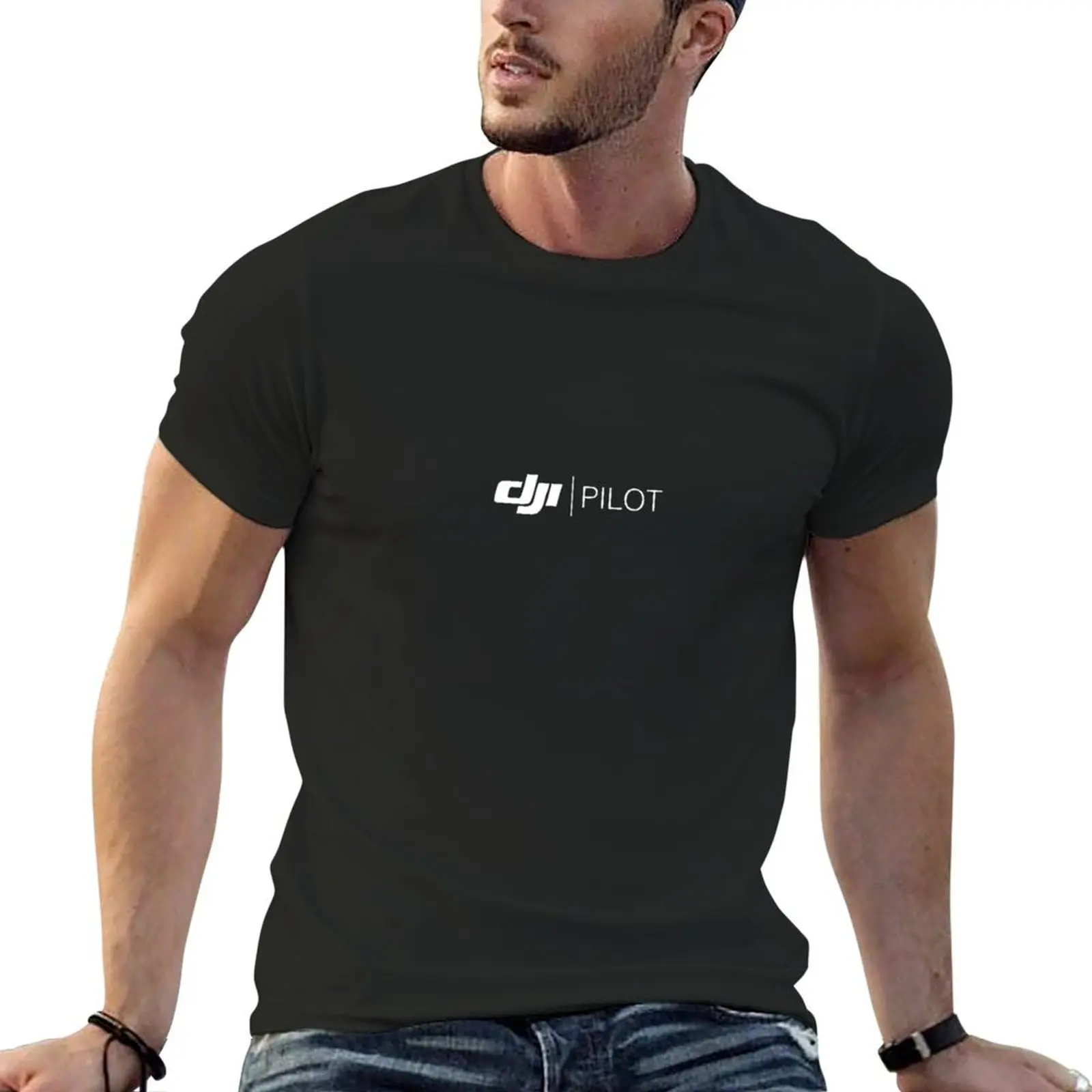 Anime Merchandise T Shirt - DJI 파일럿 상품 티셔츠, 특대 그래픽