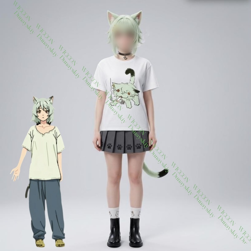 Chainsmoker Cat Yaniko Satou 귀 - Anime Merchandise T Shirt 리뷰 및 가격