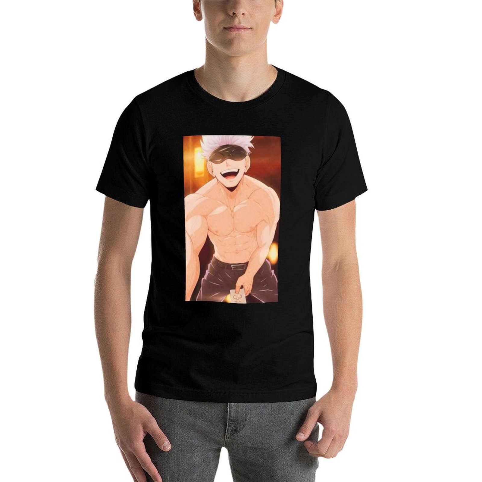Gojo Satoru 상품 티셔츠 남성용 티셔츠 그래픽 - Anime Merchandise T Shirt 리뷰 및 가격