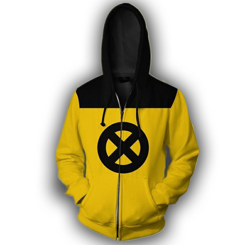 Deadpool 2 노란색 3D 프린트 지퍼 후드 티셔 - Anime Merchandise Jacket 리뷰 및 가격