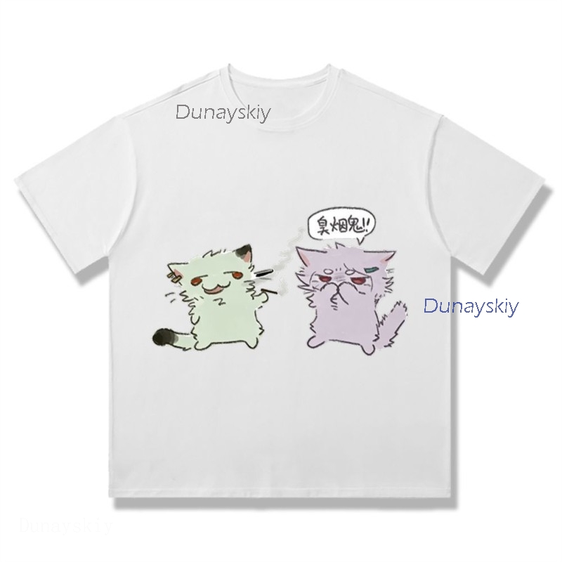 YesOk Chainsmoker Cat Yaniko S - Anime Merchandise T Shirt 리뷰 및 가격