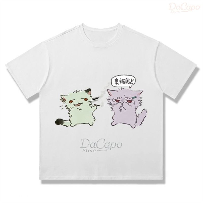 Chainsmoker Cat Yaniko Satou 귀 - Anime Merchandise T Shirt 리뷰 및 가격