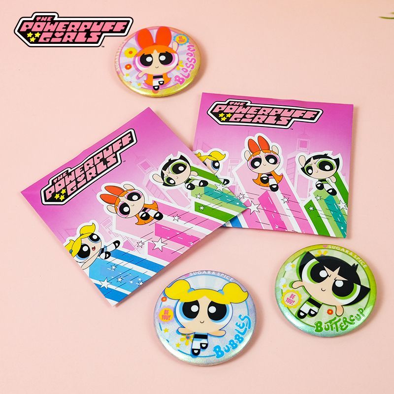 공식 파워퍼프걸즈 상품 틴 배지 블라인드 박스 풀세트, - Anime Merchandise Box 리뷰 및 가격