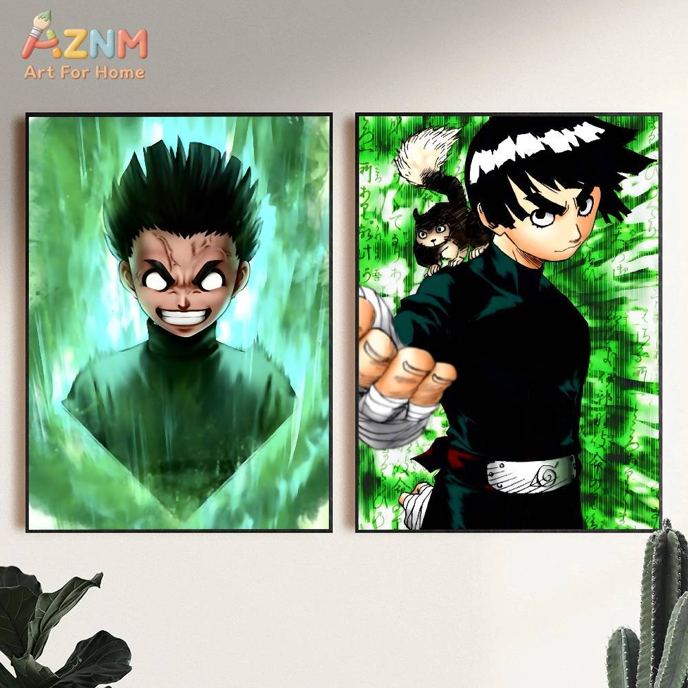 AZNM 나루토 록 리 타이주츠 마스터 애니메이션 캔버 - Anime Merchandise Posters 리뷰 및 가격