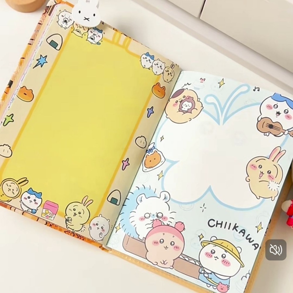 새로운 치이카와 노트 두꺼운 귀여운 컬러 내지 만화 노 - Art Book Illustration 리뷰 및 가격