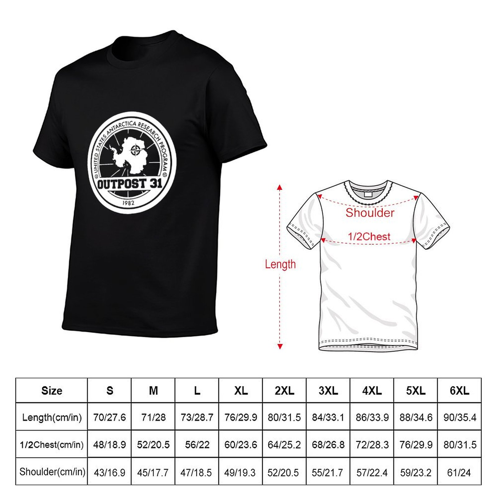 Outpost 31 로고 상품 티셔츠 남성용 티셔츠 남 - Anime Merchandise T Shirt 리뷰 및 가격