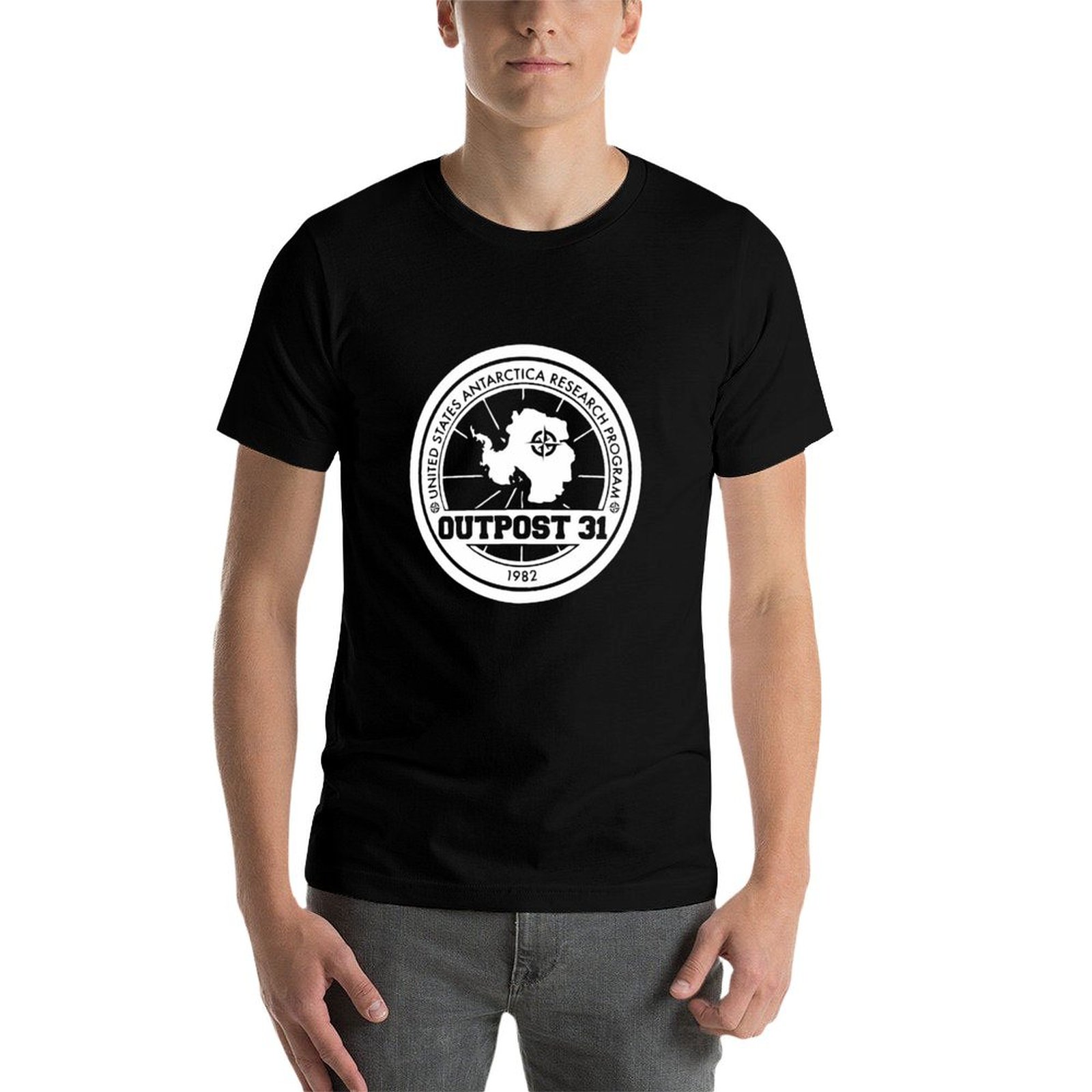 Outpost 31 로고 상품 티셔츠 남성용 티셔츠 남 - Anime Merchandise T Shirt 리뷰 및 가격