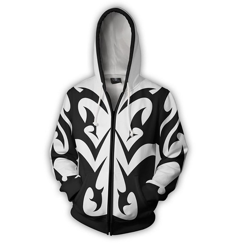 킹덤 하트 3D 애니메이션 프린트 지퍼 후드 티셔츠(그 - Anime Merchandise Jacket 리뷰 및 가격