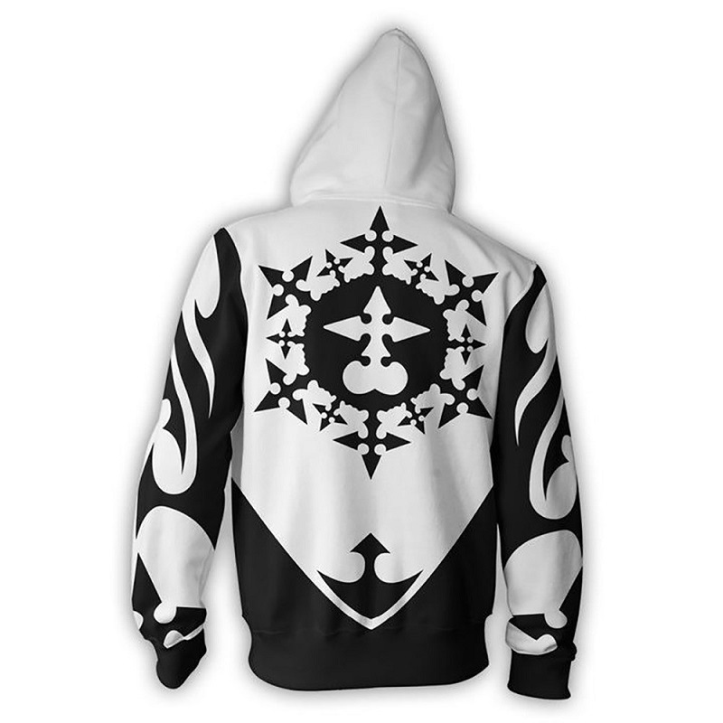 킹덤 하트 3D 애니메이션 프린트 지퍼 후드 티셔츠(그 - Anime Merchandise Jacket 리뷰 및 가격