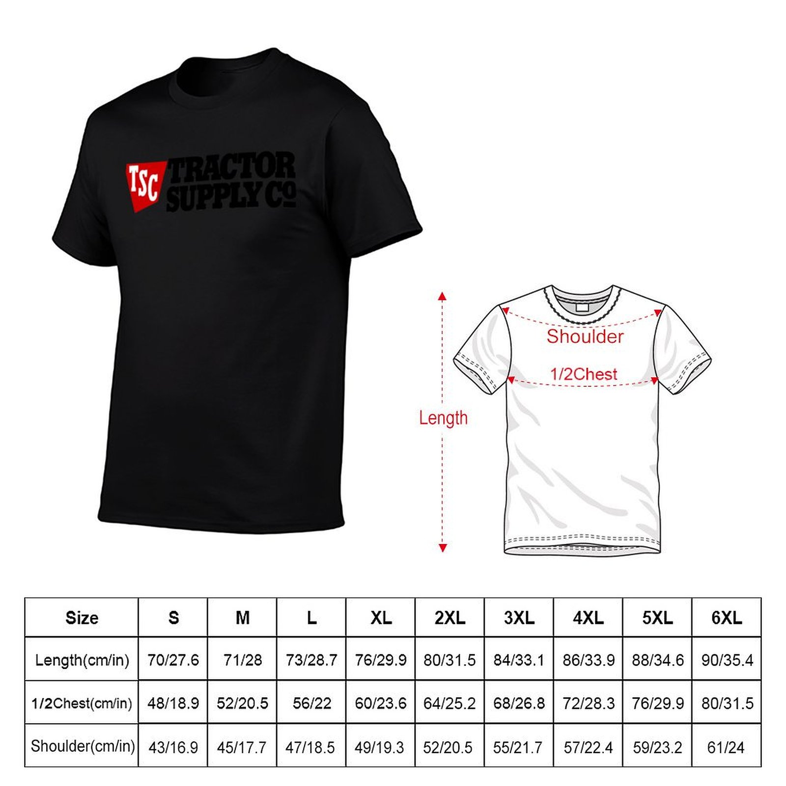 Tractor Supply TSC 로고 상품 티셔츠 티 - Anime Merchandise T Shirt 리뷰 및 가격
