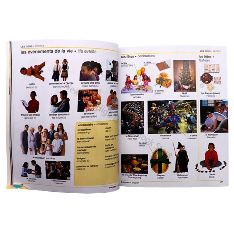 DK 언어 사전 Huayan 원본 프랑스어 영어 이중  - Art Book Illustration 리뷰 및 가격